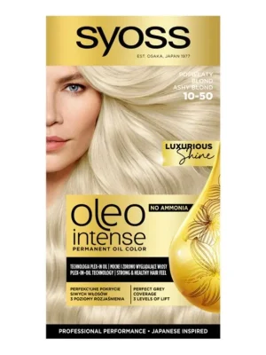 Originální Syoss barva na vlasy Oleo Intense 10-50 Popelavá blond