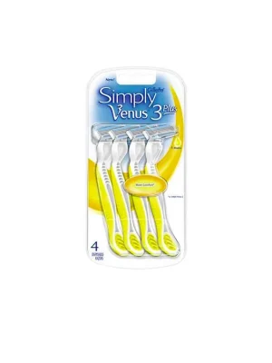 Nejlepší Cena Gillette jednorázové holicí strojky Simply Venus 3 Plus 4 ks Yellow