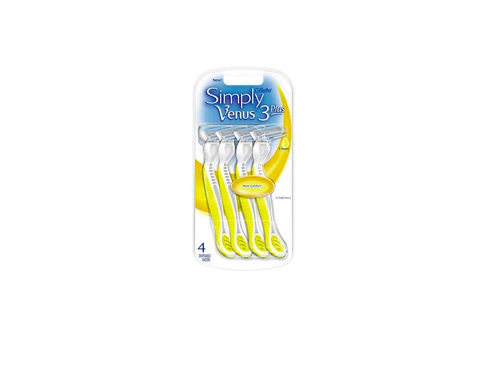 Nejlepší Cena Gillette jednorázové holicí strojky Simply Venus 3 Plus 4 ks Yellow