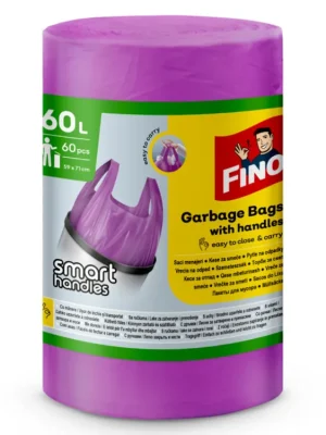 Fino 60 l pytle na odpad 60 ks 59x71 cm Smart Handles Jen Po Omezenou Doba