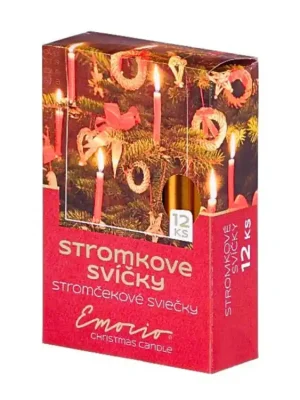Emocio vánoční svíčky 12 ks měděné metalické Výhodná Nabídka