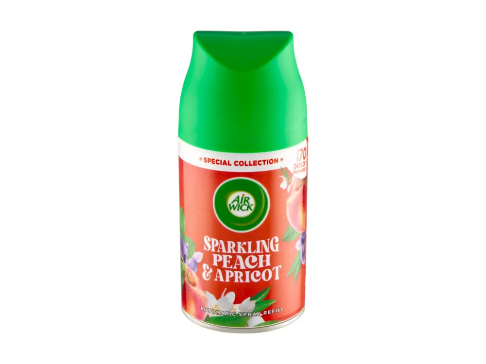 Jen Po Omezenou Doba Air Wick Freshmatic náplň 250 ml Sparkling Peach & Apricot