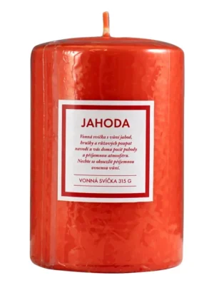 Q-Home vonná svíčka 315 g Jahoda Rychlé Dodání