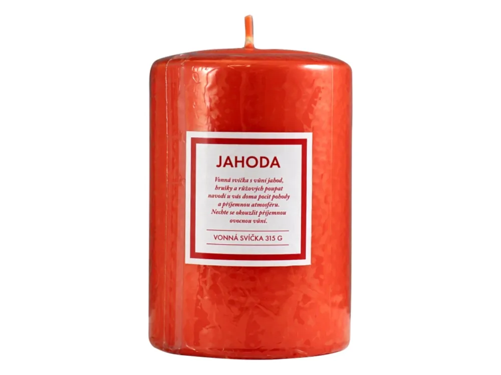 Q-Home vonná svíčka 315 g Jahoda Rychlé Dodání