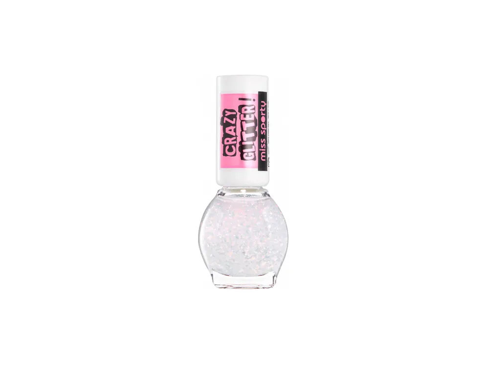 Omezená Nabídka Miss Sporty lak na nehty 7 ml Crazy Glitter 030 růžový třpyt