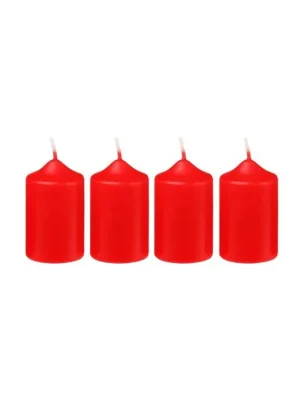Nejlepší Volba Bony adventní svíčky 4 ks 40x65 mm Červené
