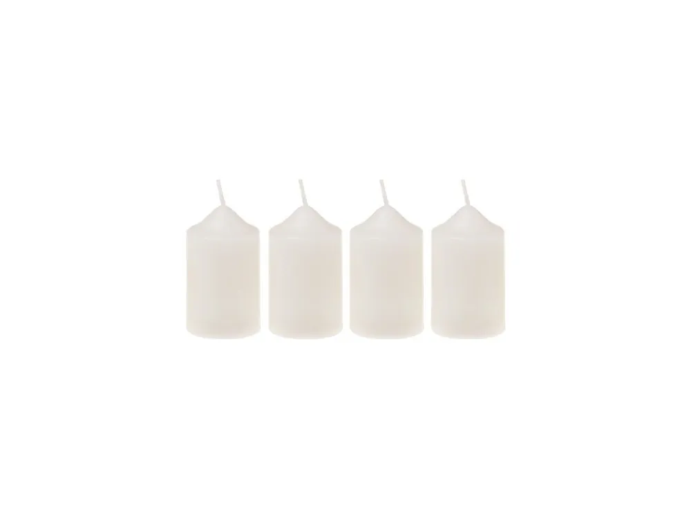 Cenový Hit Bony adventní svíčky 4 ks 40x65 mm Bílé