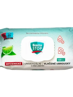 Speciální Cena BactoSTOP univerzální dezinfekční vlhčené ubrousky 120 ks Limetka