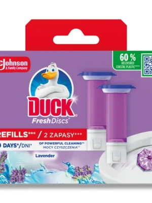 Víkendová Akce Duck WC čistič Fresh Discs náplň 2x36 ml Lavender