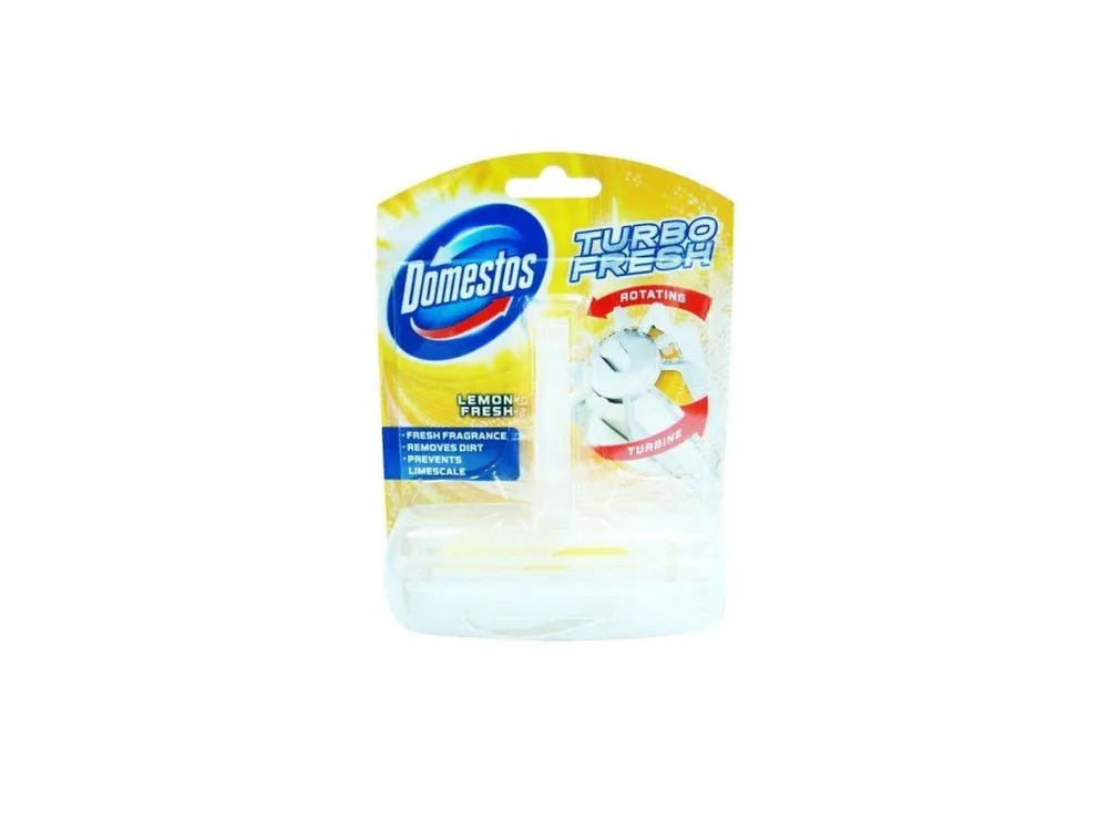 Levný Domestos WC blok 1x38 g Turbo fresh turbine Lemon