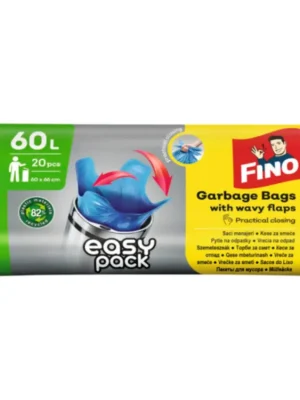 Akce Fino 60 l pytle na odpad 20 ks 60x66 cm Blue