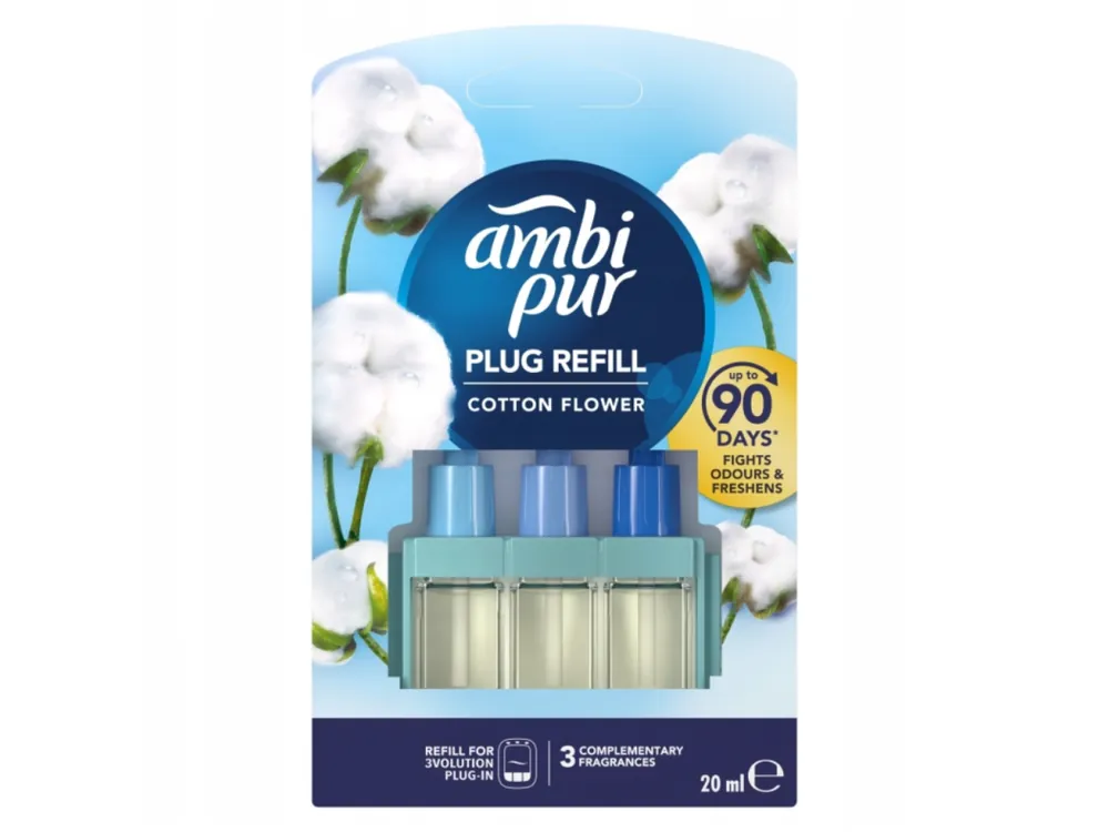 Ambi Pur 3volution náhradní náplň 20 ml Cotton Flower Vrácení Zdarma