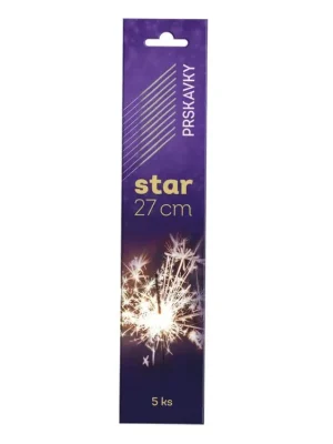 Star prskavky 27 cm 5 ks Nová Kolekce