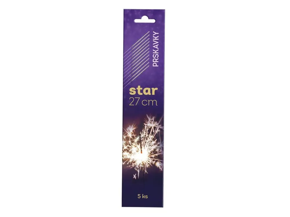 Star prskavky 27 cm 5 ks Nová Kolekce