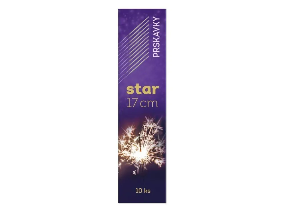 Star prskavky 17 cm 10 ks Dokud Zásoby Vydrží