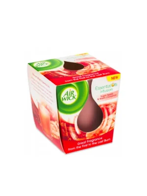Air Wick svíčka 105 g Essential Oils Infusion Sugar Apple & Warm Cinnamon Přímo Od Výrobce