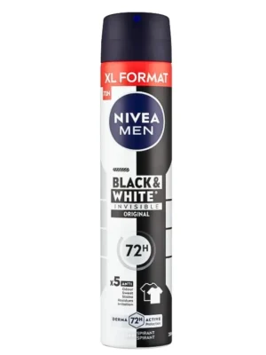 Nivea Men antiperspirant sprej 200 ml Invisible Black & White Original XL Doprava Zdarma