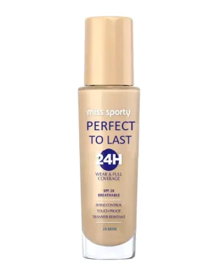 Miss Sporty make-up Perfect To Last 24H 30 ml 25 Beige SPF20 Akční Cena