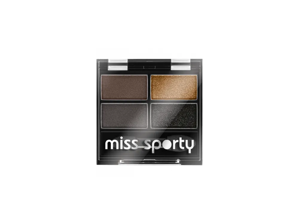 Miss Sporty oční stíny Colour Quattro 3,2 g 414 100% Smokey Přímo Od Výrobce