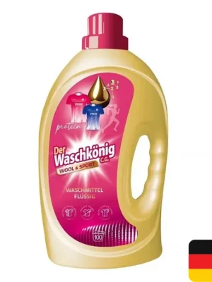Tovární Cena Waschkönig prací gel 100 dávek Wool & Sport 3 l