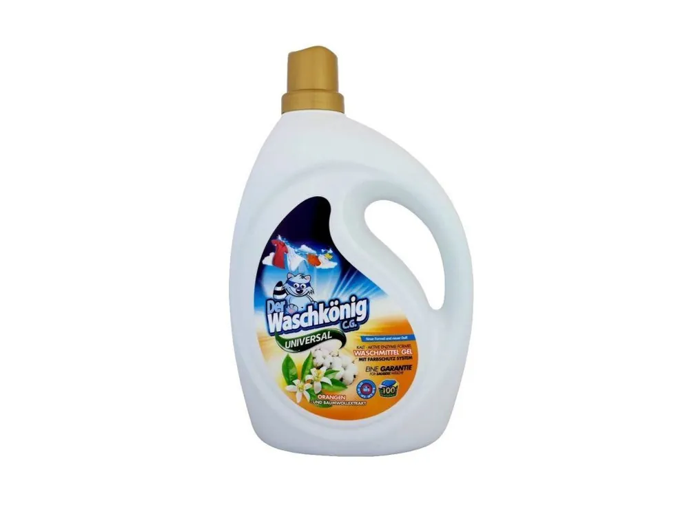 Waschkönig prací gel 100 dávek Universal Orangen & Baumwolle 3 l Výhodná Nabídka