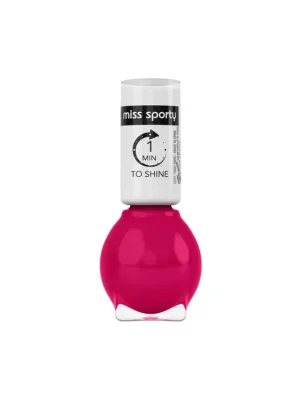 Miss Sporty lak na nehty 7 ml 1 min To Shine 123 sytě růžový Sezónní Sleva