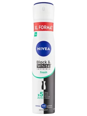 Pouze Dnes Nivea antiperspirant sprej 200 ml Invisible Black & White Fresh XL
