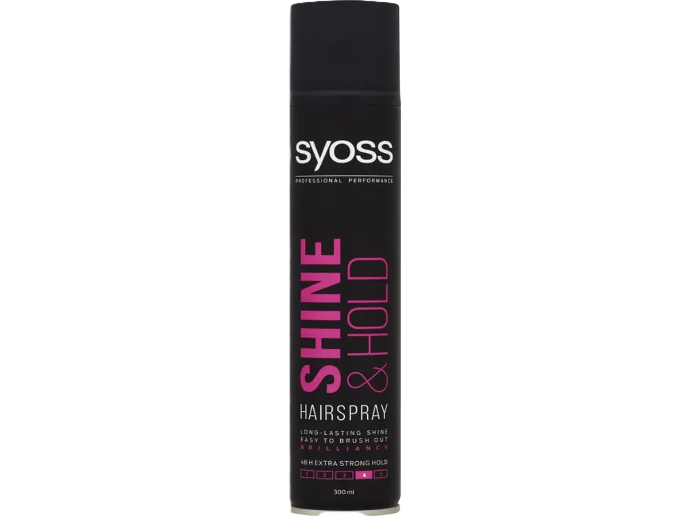 Syoss lak na vlasy 300 ml Shine 4 Nová Kolekce