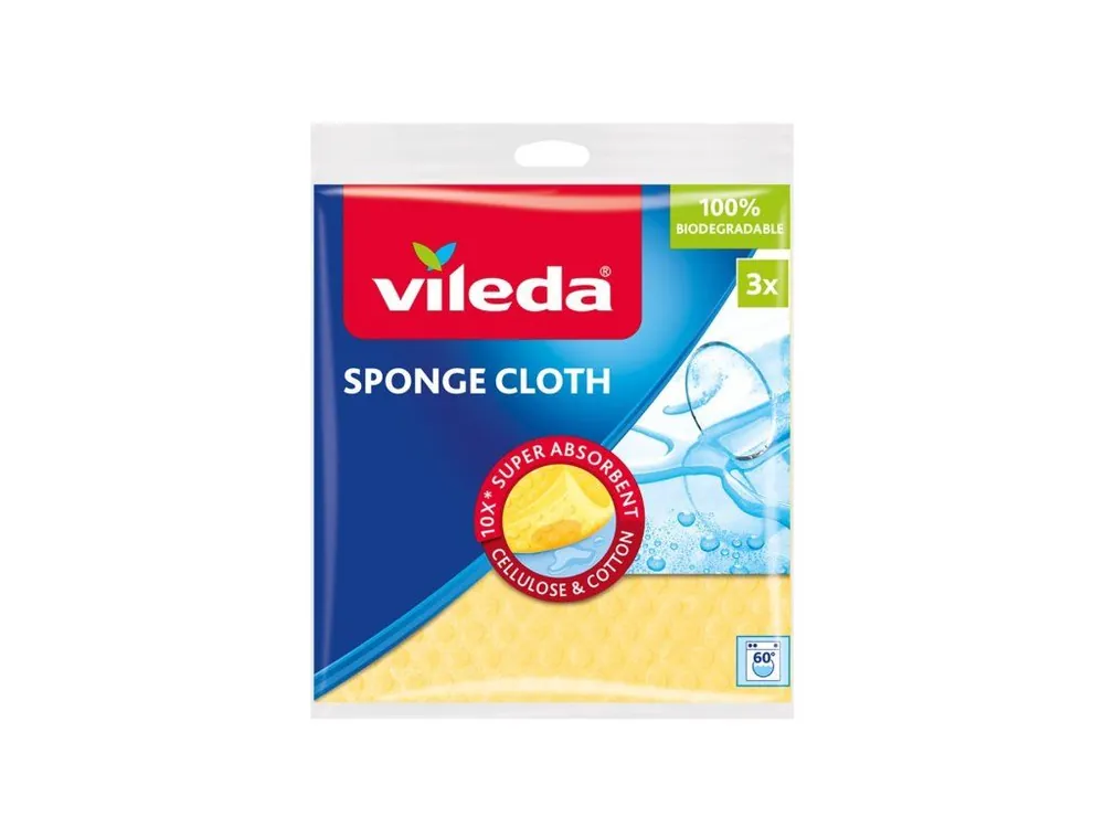 Vileda houbové utěrky 3 ks Zlevněný