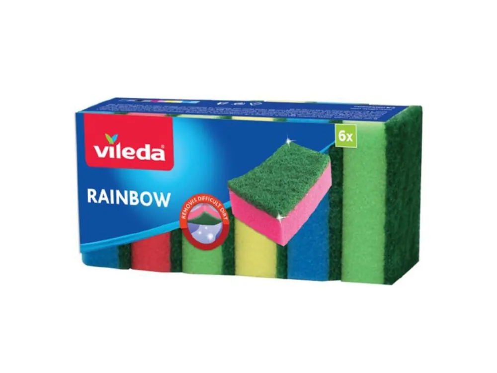 Vileda houbičky Rainbow 6 ks Bezpečná Platba