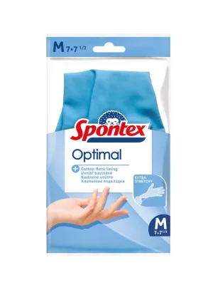 Spontex gumové rukavice Optimal M 7-7,5 Víkendová Akce