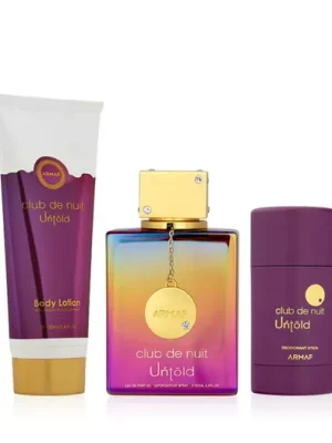 Nejprodávanější Armaf Club de Nuit Untold EDP 105 ml + DST 75 g + BL 100 ml UNISEX