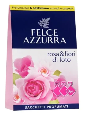 Felce Azzurra vonné sáčky do skříně 3 ks Rosa & Fiori di loto Hit Sezóny