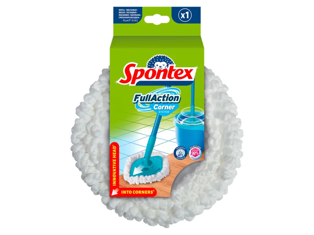 Tovární Cena Spontex náhradní mop Full Action Corner system