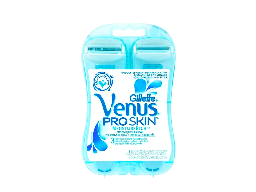 Horká Nabídka Gillette Venus Pro Skin strojek 2 ks Moisturerich