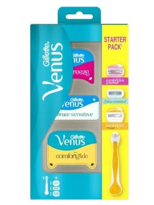 Zlevněný Gillette Venus holicí strojek + 3 náhradní hlavice mix