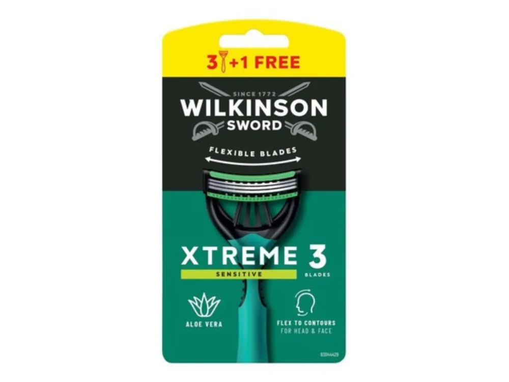 Cenově Výhodný Wilkinson Sword jednorázové holicí strojky 4 ks Xtreme 3 Sensitive