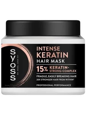 Syoss maska na vlasy 400 ml Intense Keratin Horká Nabídka