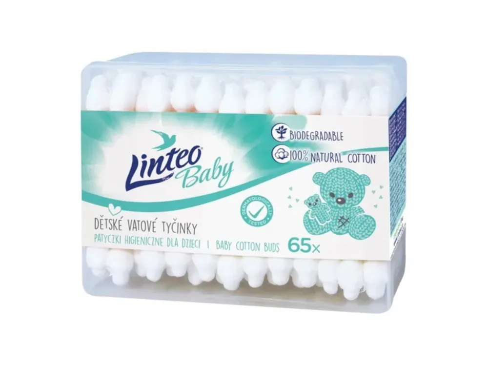 Linteo Baby dětské vatové tyčinky 65 ks Odeslání Ihned