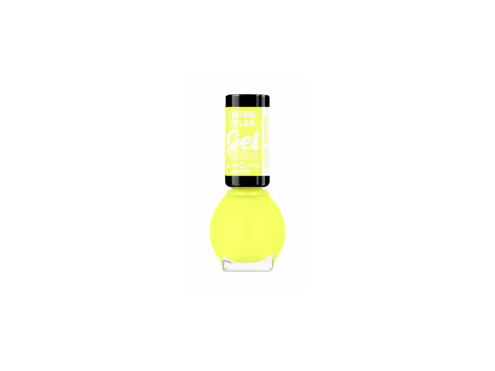 Levný Miss Sporty lak na nehty 7 ml Color Gel Shine 572 neonově žlutý