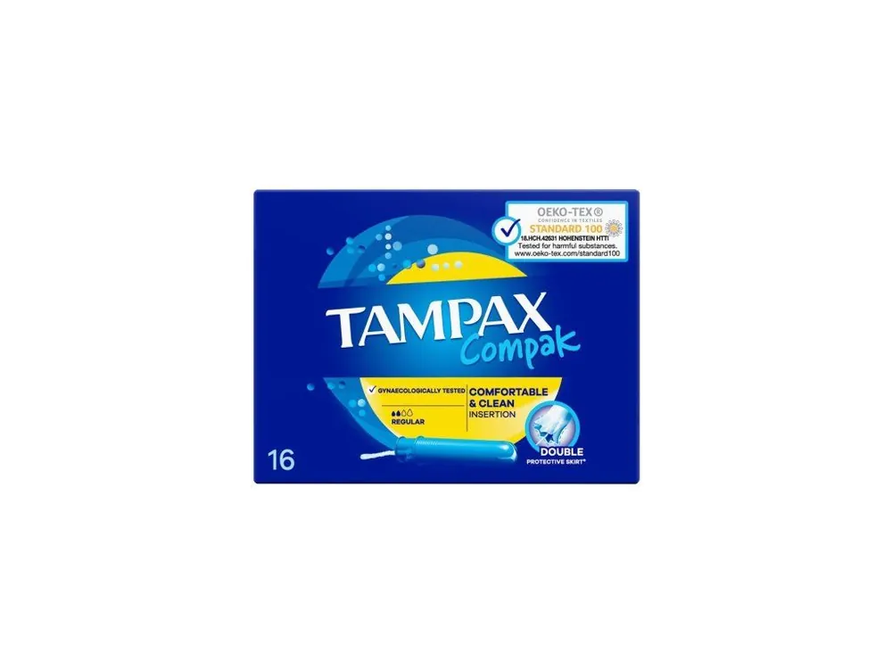Tampax Compak tampony s aplikátorem 16 ks Regular Časově Omezené