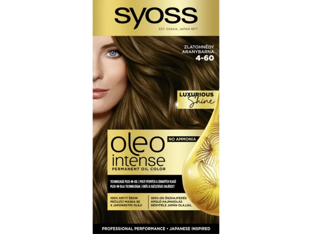 Syoss barva na vlasy Oleo Intense 4-60 Zlatohnědý Pouze Dnes