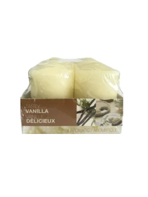 Časově Omezené KFS & B candles adventní svíčky 4 ks vonné krémové Vanilka