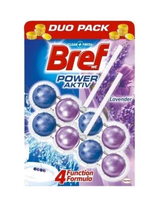 Bref WC blok Power Aktiv 2 ks (2x50g) Lavender Rychlé Dodání