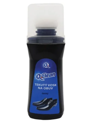 Q-Clean tekutý vosk na obuv 75 ml černý Horká Nabídka