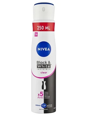 Přímo Od Výrobce Nivea antiperspirant sprej 250 ml Invisible Black & White Clear