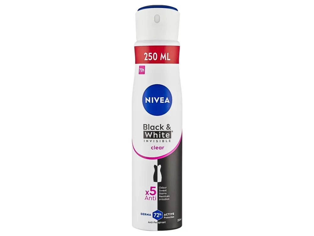 Přímo Od Výrobce Nivea antiperspirant sprej 250 ml Invisible Black & White Clear