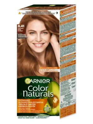 Autentický Garnier barva na vlasy Color Naturals 6.41 Teplý jantar