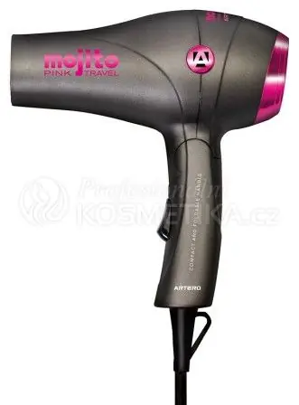 Artero Mojito Pink Travel Hair Dryer - Růžovo-černý cestovní fén na vlasy Nejlepší Cena
