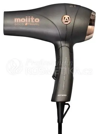 Vysoce Kvalitní Artero Mojito Gold Travel Hair Dryer - Zlato-černý cestovní fén